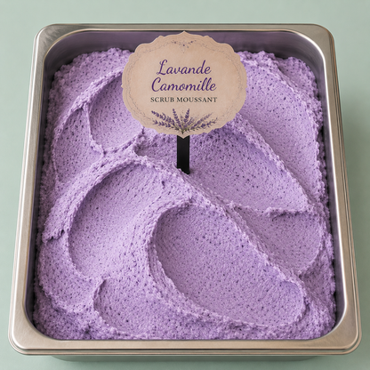 Scrub moussant au sucre • Lavande & Camomille