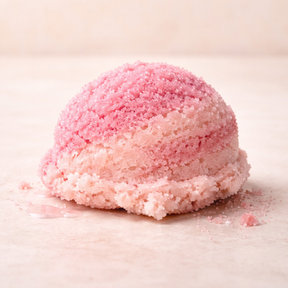 Foaming sugar scrub • Pink macaron 