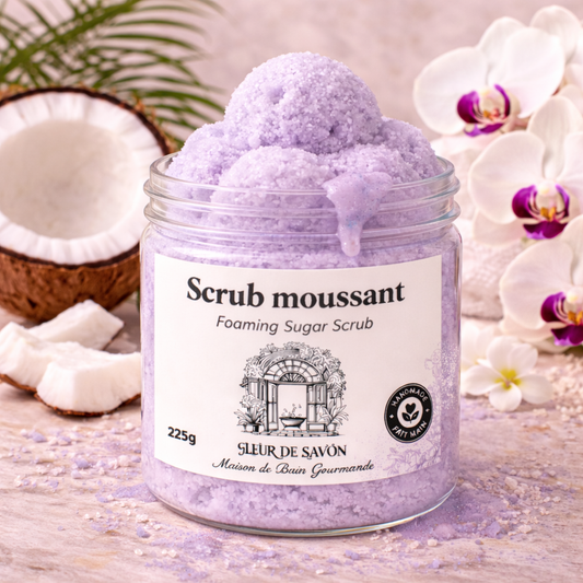 Scrub moussant au sucre • Coco & Orchidée