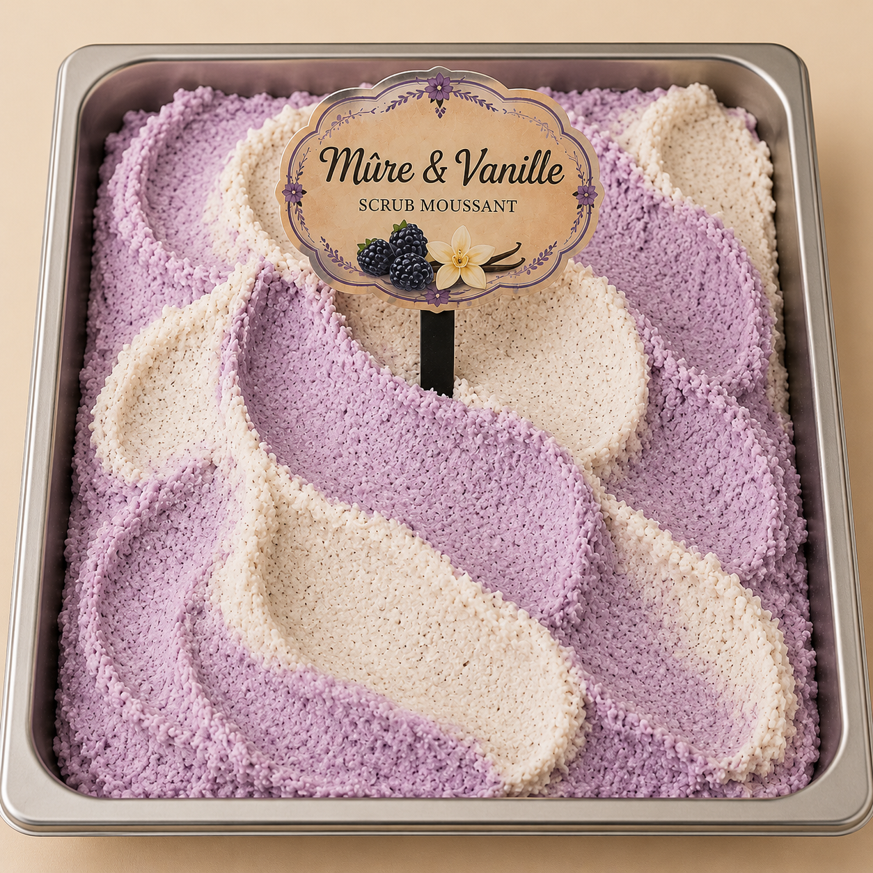 Scrub moussant au sucre • Mûre à la crème