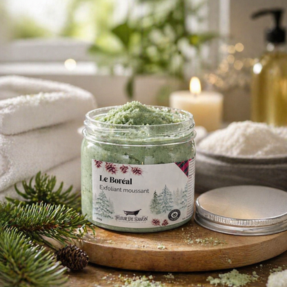 Scrub moussant au sucre • Le Boréal