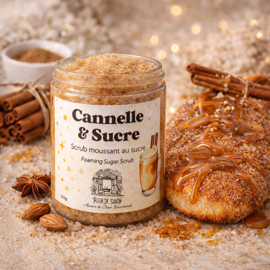 Scrub Moussant au sucre • Cannelle & Sucre