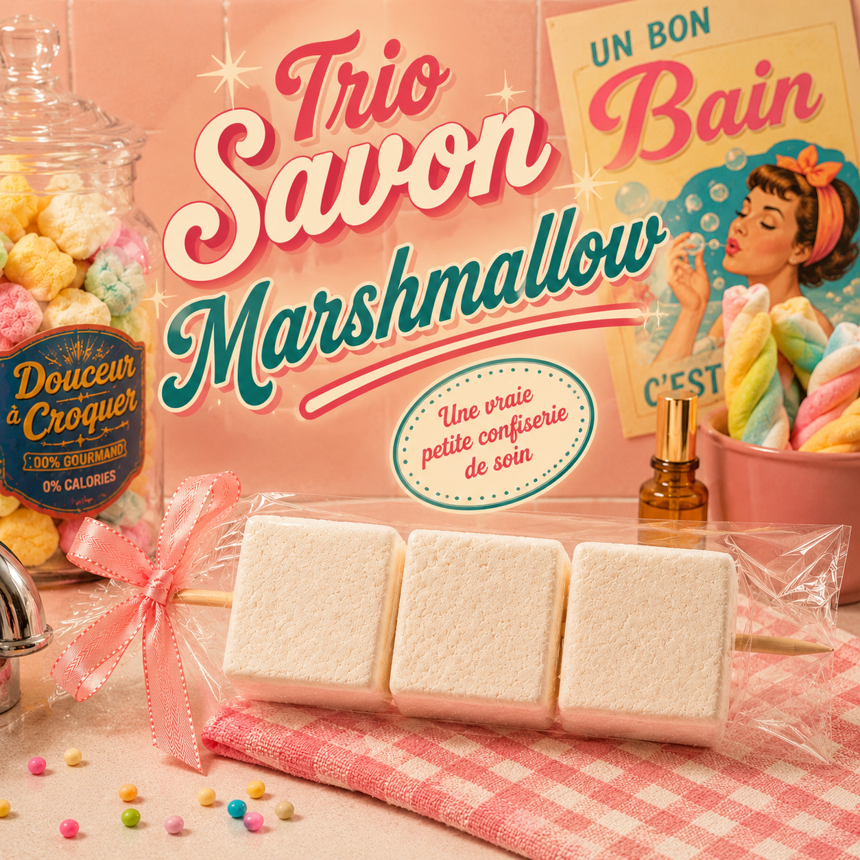 Savon Marshmallow • Guimauve de Savon à l'ancienne