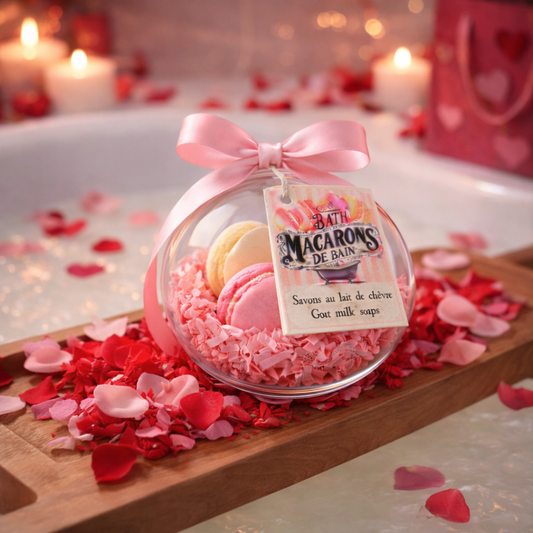 Bulle de bien-être Fleur de Savon avec savons artisanaux au lait de chèvre, idée cadeau détente